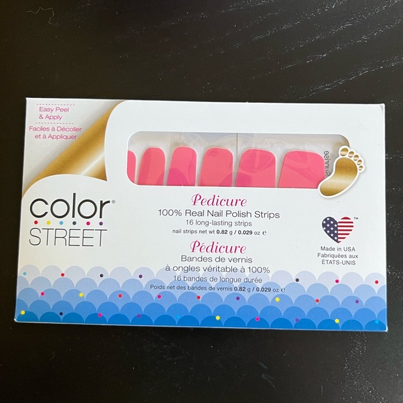 💅👣 Color Street Pedicure Strawberry Sunrise (retired) - Picture 2 of 3